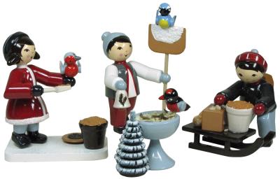 Ulmik Vogelfütterung 4-teilig rot (Ulmik 121) Kindergruppe 'Vogelfütterung'